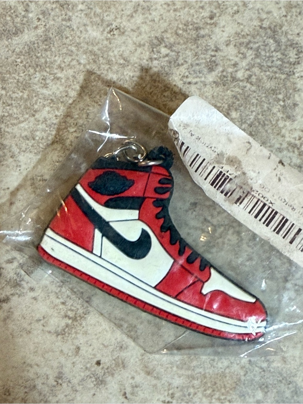 Air Jordan 1 Chicago Black Toe Keychain White Red Black NEW